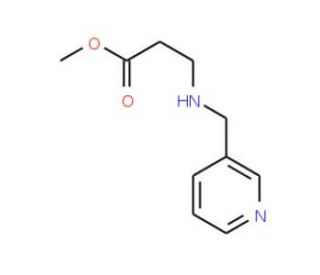 Methyl 3-[(3-pyridinylmethyl)amino]propanoate - chemical structure image