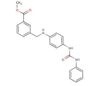 methyl 3-[({4-[(phenylcarbamoyl)amino]phenyl}amino)methyl]benzoate - chemical structure image