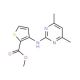 Methyl 3-[(4,6-dimethylpyrimidin-2-yl)amino]-thiophene-2-carboxylate (CAS 388565-75-1) - chemical structure image