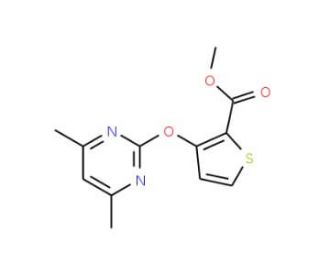 Methyl 3-[(4,6-dimethylpyrimidin-2-yl)oxy]thiophene-2-carboxylate - chemical structure image