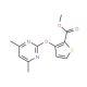 Methyl 3-[(4,6-dimethylpyrimidin-2-yl)oxy]thiophene-2-carboxylate - chemical structure image