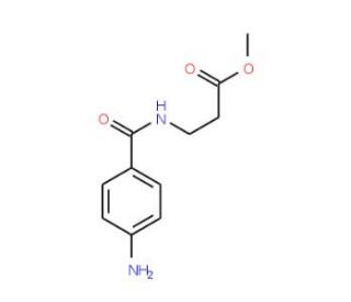 methyl 3-[(4-aminobenzoyl)amino]propanoate - chemical structure image
