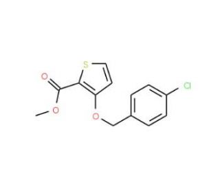 Methyl 3-[(4-chlorobenzyl)oxy]-2-thiophenecarboxylate - chemical structure image