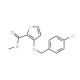 Methyl 3-[(4-chlorobenzyl)oxy]-2-thiophenecarboxylate - chemical structure image