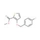 Methyl 3-[(4-fluorobenzyl)oxy]-2-thiophenecarboxylate (CAS 338417-95-1) - chemical structure image