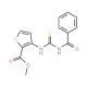 Methyl 3-{[(benzoylamino)carbothioyl]amino}-2-thiophenecarboxylate (CAS 178675-17-7) - chemical structure image