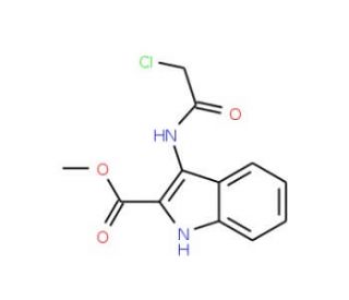 Methyl 3-[(chloroacetyl)amino]-1H-indole-2-carboxylate - chemical structure image