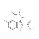 Methyl 3-[(chloroacetyl)amino]-5-methyl-1H-indole-2-carboxylate - chemical structure image