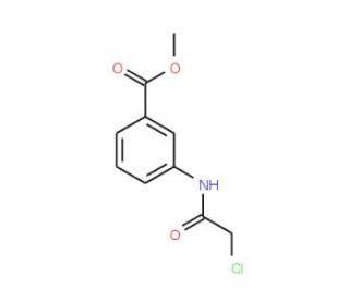 methyl 3-[(chloroacetyl)amino]benzoate (CAS 41653-05-8) - chemical structure image