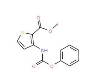 methyl 3-[(phenoxycarbonyl)amino]thiophene-2-carboxylate - chemical structure image