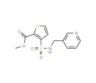 Methyl 3-{[(pyridin-3-ylmethyl)amino]-sulfonyl}thiophene-2-carboxylate - chemical structure image