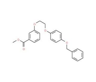 Methyl 3-{2-[4-(benzyloxy)phenoxy]-ethoxy}benzenecarboxylate (CAS 937602-29-4) - chemical structure image