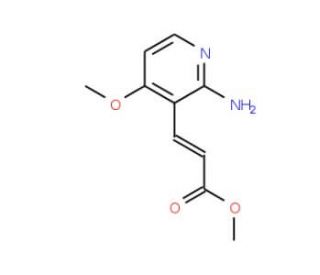 Methyl 3-(2-amino-4-methoxypyridin-3-yl)acrylate (CAS 1072139-91-3) - chemical structure image