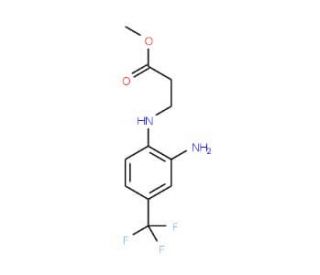 Methyl 3-[2-amino-4-(trifluoromethyl)anilino]-propanoate - chemical structure image