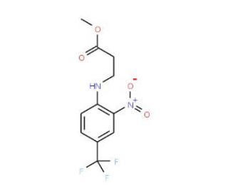 Methyl 3-[2-nitro-4-(trifluoromethyl)anilino]-propanoate - chemical structure image