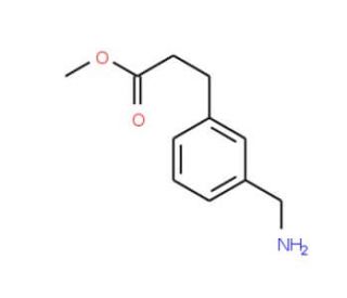 Methyl 3-[3-(aminomethyl)phenyl]propionate (CAS 100511-83-9) - chemical structure image