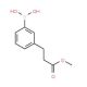 Methyl 3-(3-boronophenyl)propionate (CAS 833472-82-5) - chemical structure image