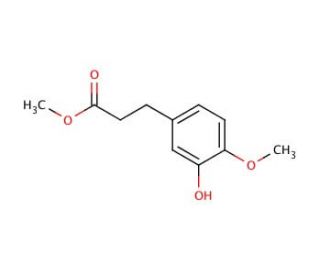 Methyl 3-(3-Hydroxy-4-methoxyphenyl)propanoate (CAS 129150-61-4) - chemical structure image