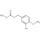 Methyl 3-(3-Hydroxy-4-methoxyphenyl)propanoate (CAS 129150-61-4) - chemical structure image