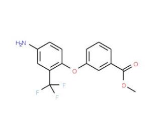 Methyl 3-[4-amino-2-(trifluoromethyl)phenoxy]-benzoate - chemical structure image