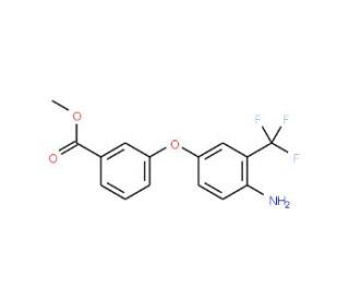 Methyl 3-[4-amino-3-(trifluoromethyl)phenoxy]-benzoate - chemical structure image