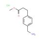 Methyl 3-[4-(aminomethyl)phenyl]propionate hydrochloride - chemical structure image