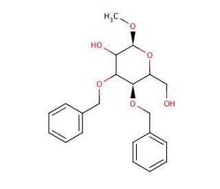 Methyl 3,4-Di-O-benzyl-α-D-mannopyranoside (CAS 79218-87-4) - chemical structure image
