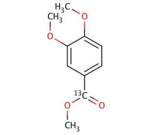 Methyl 3,4-Dimethoxy[7-13C]-benzoate - chemical structure image
