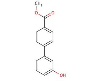 Methyl 3-(4-hydroxyphenyl)benzoate (CAS 192376-76-4) - chemical structure image