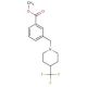 Methyl 3-{[4-(trifluoromethyl)piperidino]-methyl}benzenecarboxylate - chemical structure image