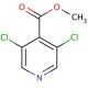 Methyl 3,5-dichloropyridine-4-carboxylate 的分子结构, CAS编号: 773874-72-9 Methyl 3,5-dichloropyridine-4-carboxylate (CAS 773874-72-9) - chemical structure image