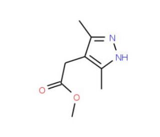 methyl (3,5-dimethyl-1H-pyrazol-4-yl)acetate (CAS 56699-23-1) - chemical structure image