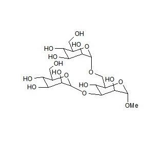 Methyl 3,6-Di-O-(&alpha;-D-mannopyranosyl)-&alpha;-D-mannopyranoside (CAS 68601-74-1) - chemical structure image