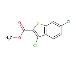 Methyl 3,6-dichlorobenzo[b]thiophene-2-carboxylate (CAS 21211-18-7) - chemical structure image