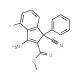 Methyl 3-amino-1-cyano-4-fluoro-1-phenyl-1H-indene-2-carboxylate - chemical structure image