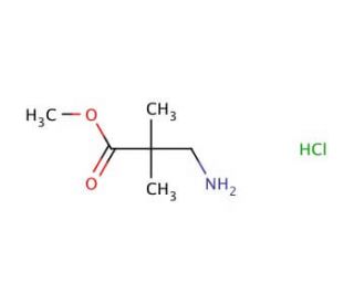 Methyl 3-amino-2,2-dimethylpropanoatehydrochloride (CAS 177269-37-3) - chemical structure image