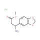 Methyl 3-amino-3-(1,3-benzodioxol-5-yl)propanoatehydrochloride - chemical structure image