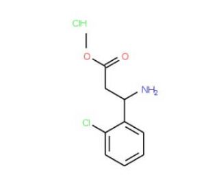 methyl 3-amino-3-(2-chlorophenyl)propanoate hydrochloride - chemical structure image