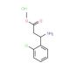 methyl 3-amino-3-(2-chlorophenyl)propanoate hydrochloride - chemical structure image