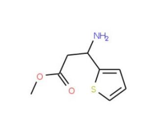 Methyl 3-amino-3-(2-thienyl)propanoate (CAS 1586-41-0) - chemical structure image