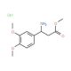 methyl 3-amino-3-(3,4-dimethoxyphenyl)propanoate hydrochloride (CAS 54503-20-7) - chemical structure image
