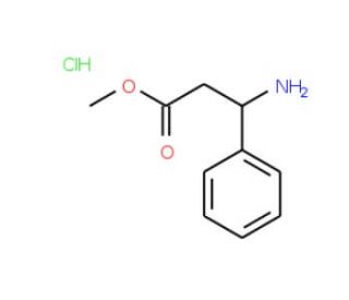 methyl 3-amino-3-phenylpropanoate hydrochloride (CAS 88831-43-0) - chemical structure image