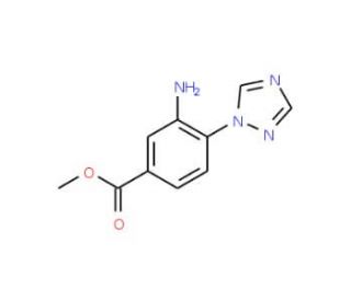Methyl 3-amino-4-(1H-1,2,4-triazol-1-yl)-benzenecarboxylate - chemical structure image