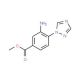 Methyl 3-amino-4-(1H-1,2,4-triazol-1-yl)-benzenecarboxylate - chemical structure image
