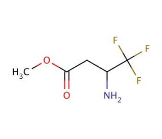 Methyl 3-amino-4,4,4-trifluorobutyrate (CAS 748746-28-3) - chemical structure image