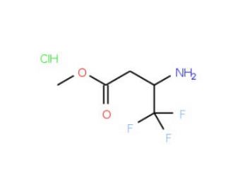 Methyl 3-amino-4,4,4-trifluorobutyrate hydrochloride (CAS 169605-23-6) - chemical structure image