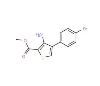 Methyl 3-amino-4-(4-bromophenyl)thiophene-2-carboxylate - chemical structure image
