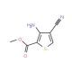 Methyl 3-amino-4-cyanothiophene-2-carboxylate (CAS 102123-28-4) - chemical structure image