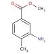 Methyl 3-amino-4-methylbenzoate (CAS 18595-18-1) - chemical structure image