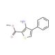 Methyl 3-amino-4-phenylthiophene-2-carboxylate (CAS 82437-64-7) - chemical structure image